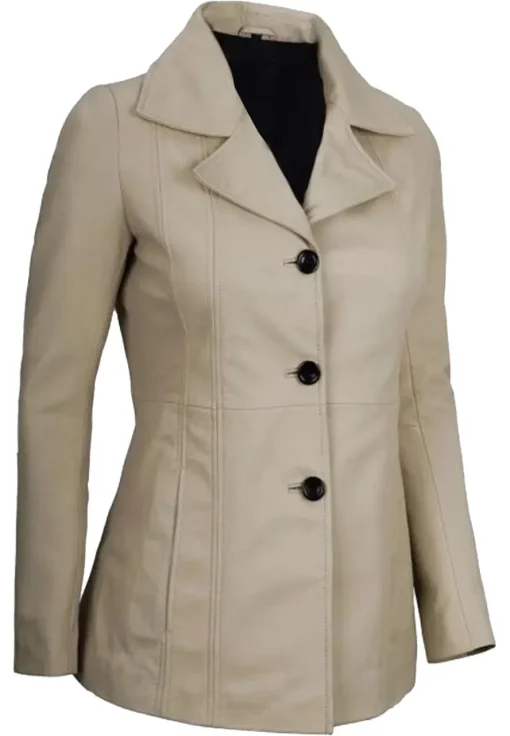 womens-beige-faux-leather-blazer