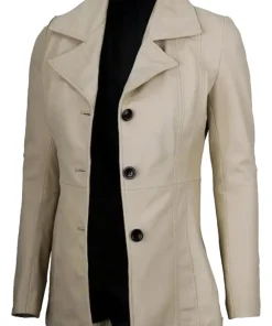 womens-beige-faux-leather-blazer