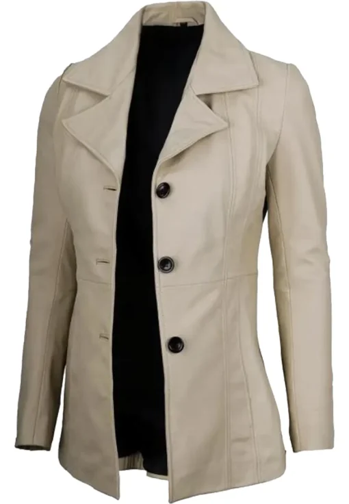 womens-beige-faux-leather-blazer