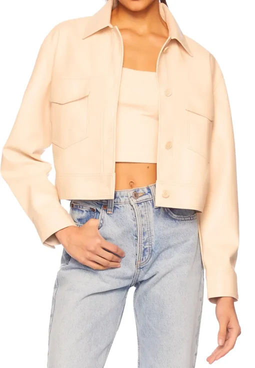 womens-beige-faux-leather-crop-cargo-jacket