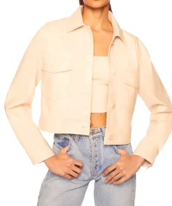 womens-beige-faux-leather-crop-cargo-jacket