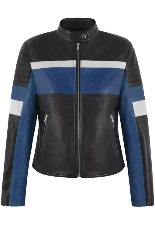 womens-black-and-blue-faux-leather-biker-jacket