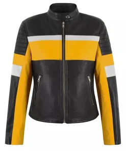womens-black-and-yellow-faux-leather-biker-jacket