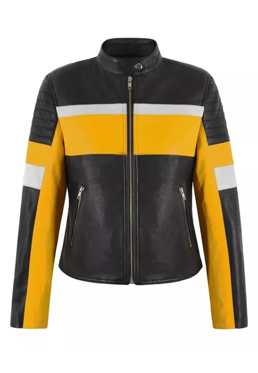 womens-black-and-yellow-faux-leather-biker-jacket