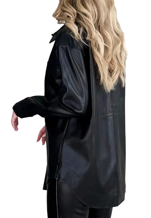 womens-black-shirt-faux-leather-jacket