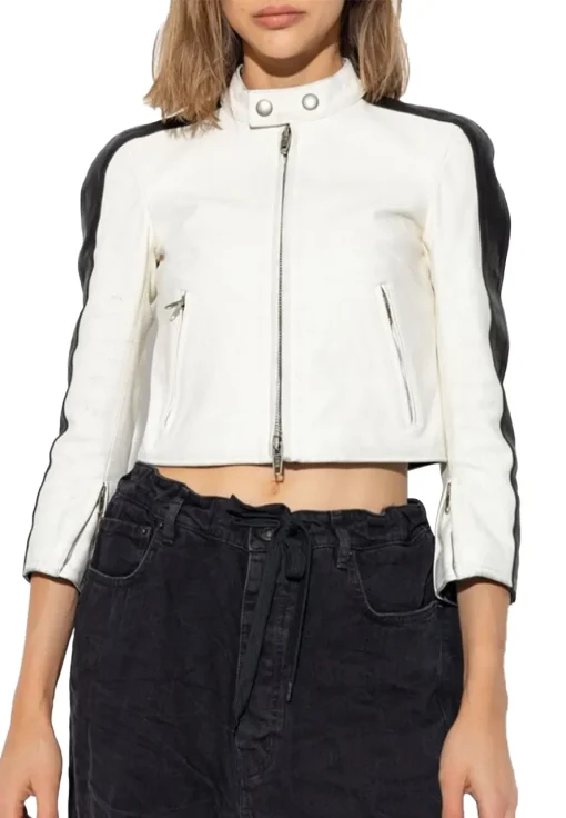 womens-black-stripe-white-faux-leather-jacket