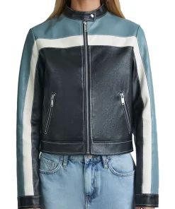 womens-blue-faux-leather-racing-moto-jacket