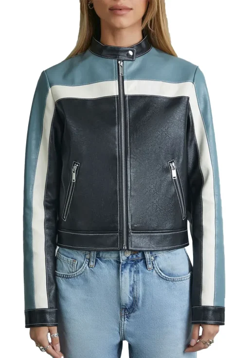 womens-blue-faux-leather-racing-moto-jacket