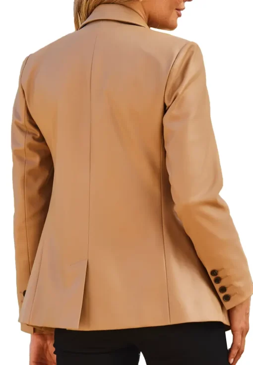 womens-camel-faux-leather-blazer