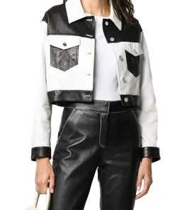 womens-cropped-white-and-black-faux-leather-jacket