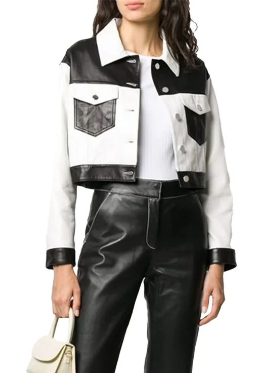 womens-cropped-white-and-black-faux-leather-jacket