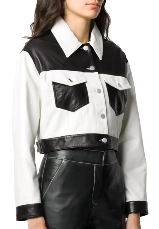 womens-cropped-white-and-black-faux-leather-jacket