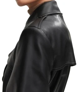 womens-faux-leather-black-trench-coat