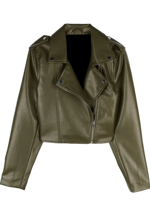womens-green-faux-leather-jacket
