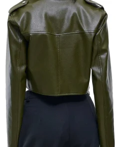 womens-green-faux-leather-jacket