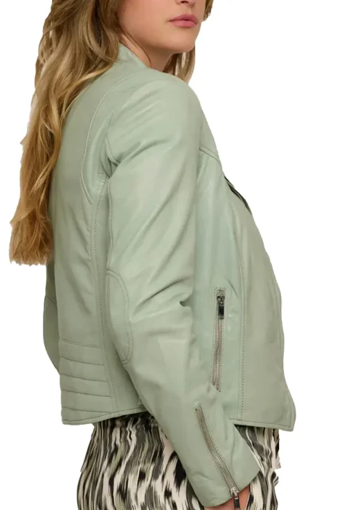 womens-moss-green-faux-leather-biker-jacket