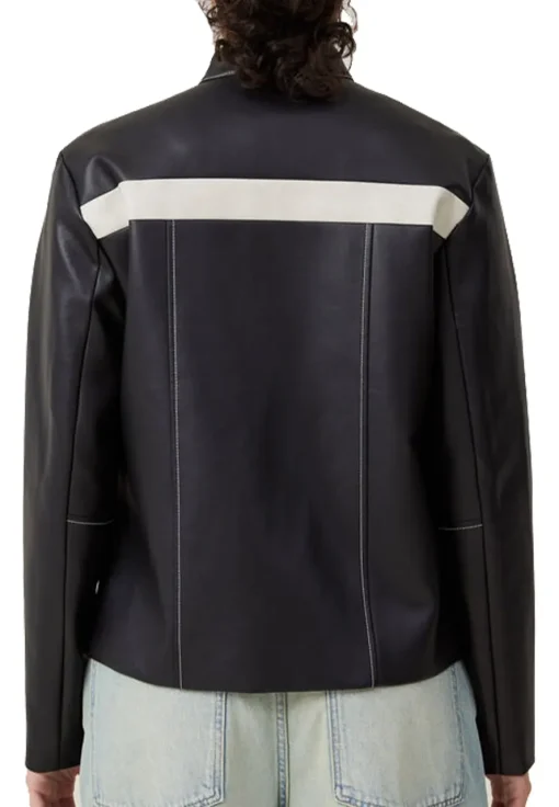 womens-moto-black-faux-leather-white-stripes-jacket