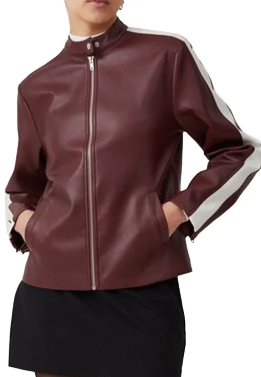 womens-moto-maroon-faux-leather-white-stripes-jacket