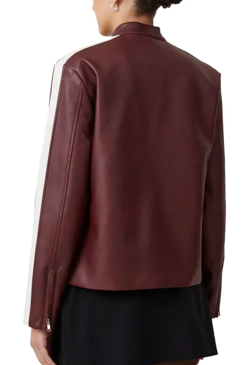 womens-moto-maroon-faux-leather-white-stripes-jacket