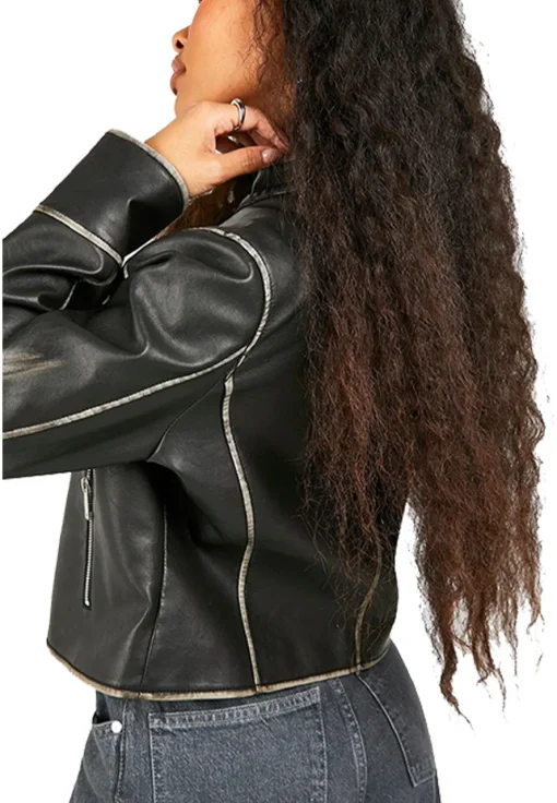 womens-petite-fitted-black-faux-leather-moto-jacket