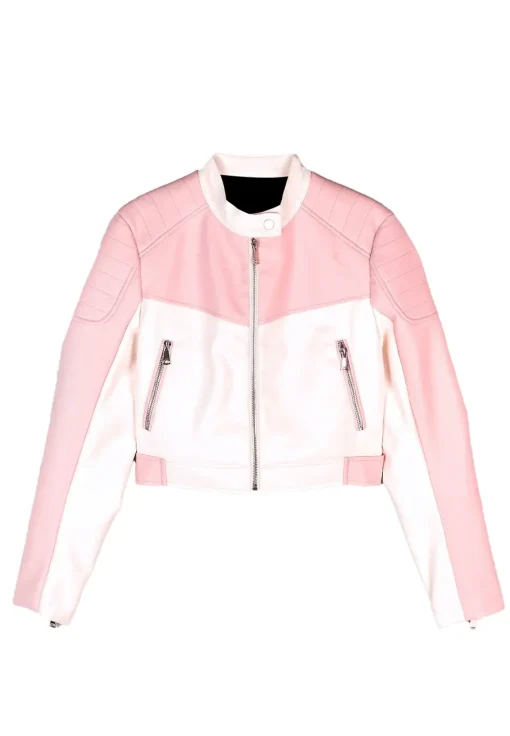 womens-pink-and-white-faux-leather-jacket