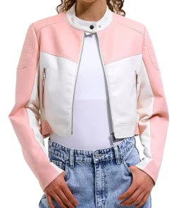 womens-pink-and-white-faux-leather-jacket