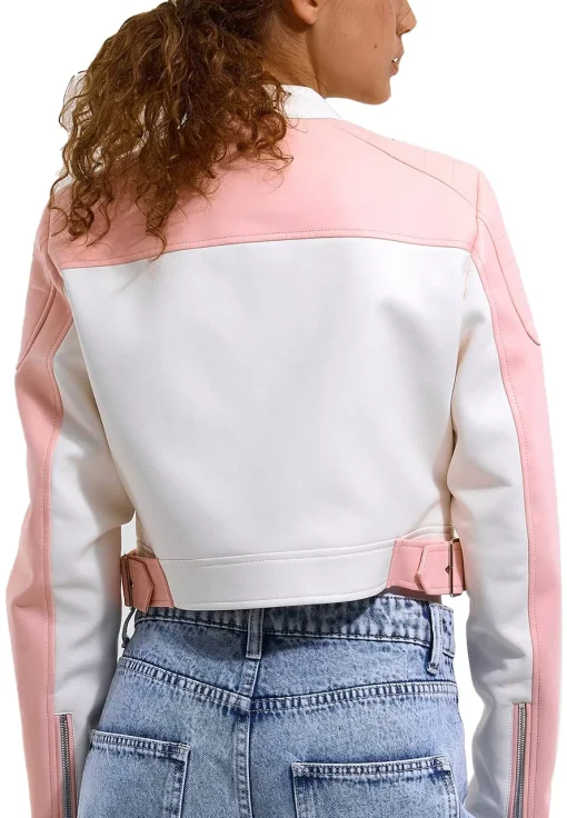 womens-pink-and-white-faux-leather-jacket
