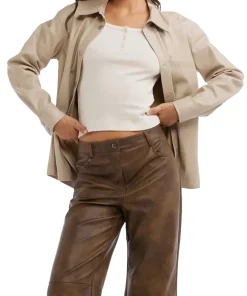 womens-sand-faux-leather-shirt-jacket