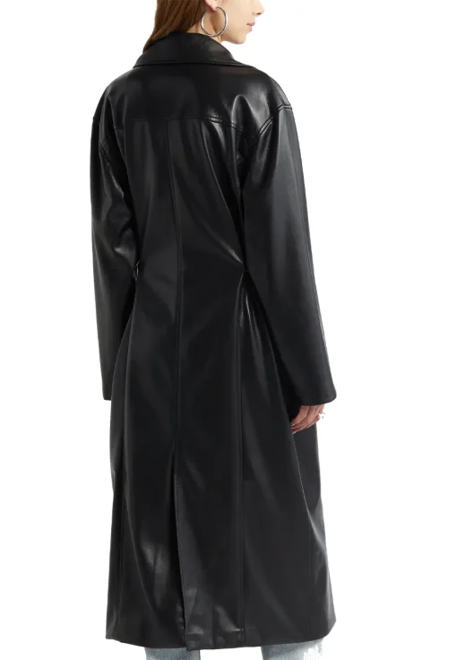 womens-sleek-black-faux-leather-trench-coat