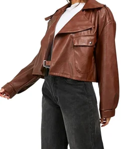 womens-textured-brown-faux-leather-biker-jacket