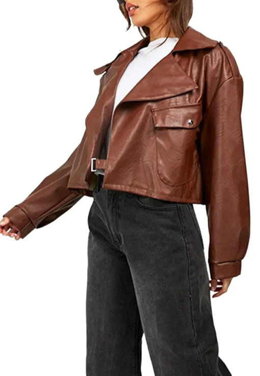womens-textured-brown-faux-leather-biker-jacket