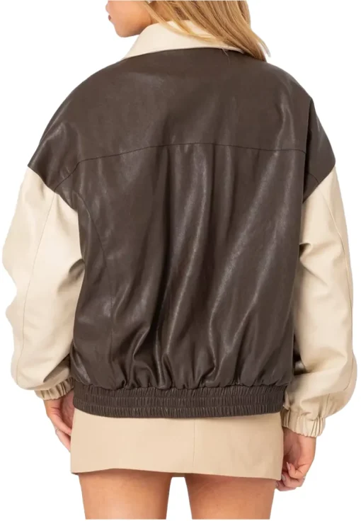 womens-two-tone-faux-leather-bomber-jacket