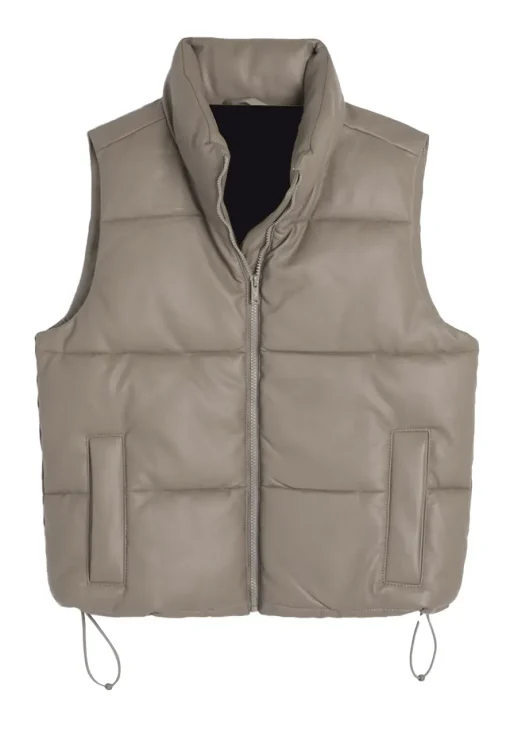 womens-ultimate-taupe-faux-leather-puffer-vest