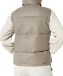 womens-ultimate-taupe-faux-leather-puffer-vest