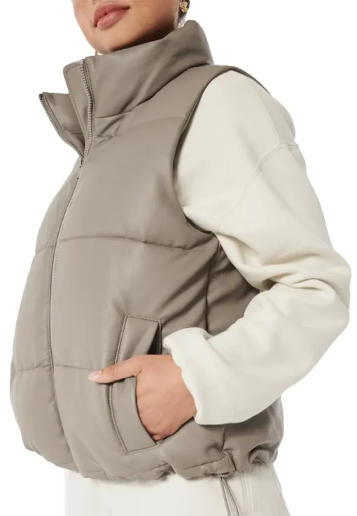 womens-ultimate-taupe-faux-leather-puffer-vest
