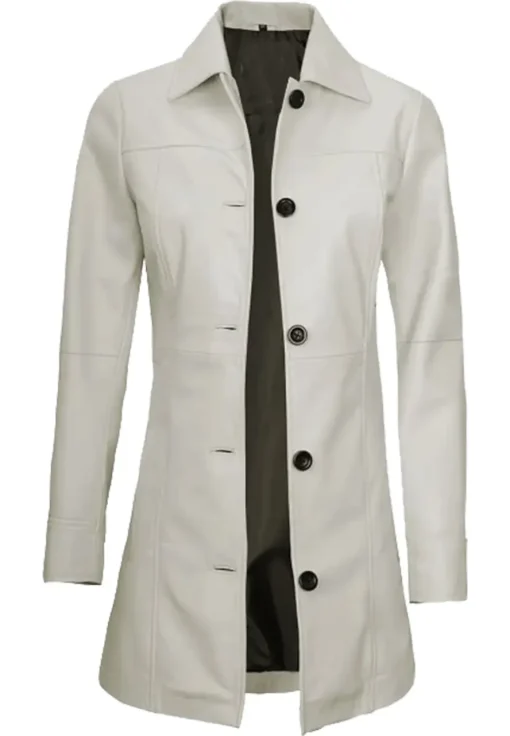womens-white-faux-leather-trench-coat
