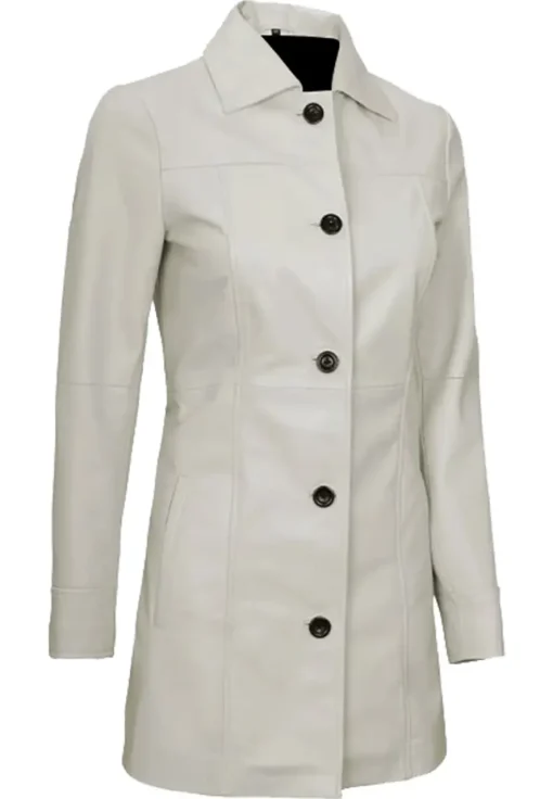 womens-white-faux-leather-trench-coat