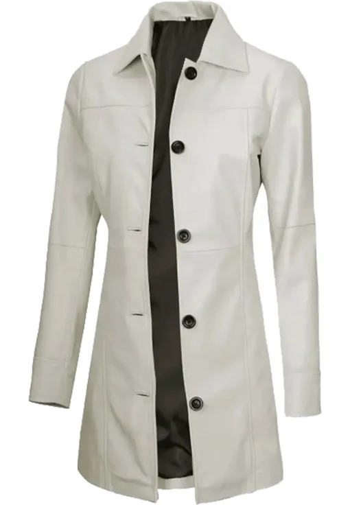 womens-white-faux-leather-trench-coat
