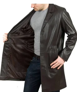 Men's Classic Brown Faux Leather Coat 5 mens-classic-brown-faux-leather-coat