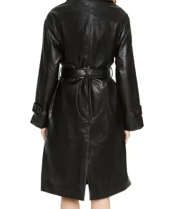 womens-belted-black-vegan-leather-trench-coat