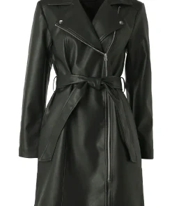 womens-black-faux-leather-biker-coat