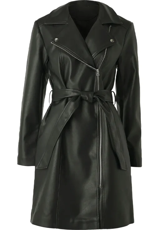 womens-black-faux-leather-biker-coat