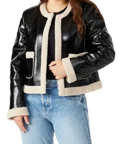 womens-black-faux-leather-open-sherpa-jacket