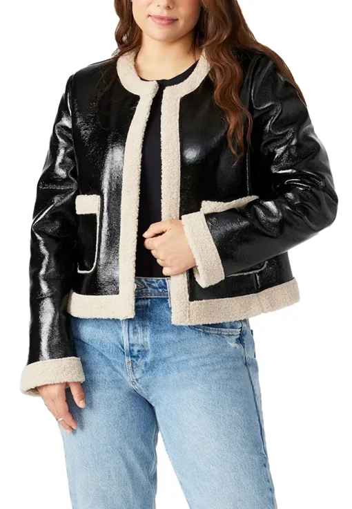 womens-black-faux-leather-open-sherpa-jacket