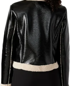 womens-black-faux-leather-open-sherpa-jacket