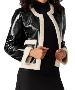 womens-black-faux-leather-open-sherpa-jacket