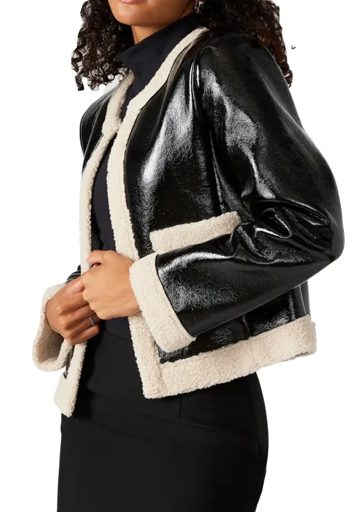 womens-black-faux-leather-open-sherpa-jacket