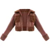 womens-chocolate-faux-leather-cropped-jacket