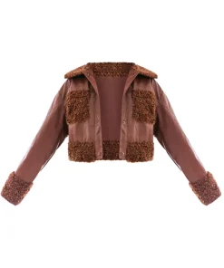 womens-chocolate-faux-leather-cropped-jacket