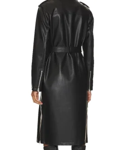 womens-faux-leather-black-coat